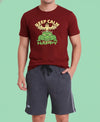T.T. Men’s Cotton Blend | Printed Round Neck T-Shirt & Regular Fit Shorts | Casual Co-ord Set for Men
