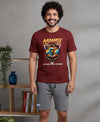 T.T. Men’s Cotton Blend | Printed Round Neck T-Shirt & Regular Fit Shorts | Casual Co-ord Set for Men