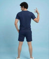T.T. Men’s Cotton Blend | Printed Round Neck T-Shirt & Regular Fit Shorts | Casual Co-ord Set for Men