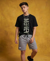 T.T. Men’s Cotton Blend | Printed Round Neck T-Shirt & Regular Fit Shorts | Casual Co-ord Set for Men