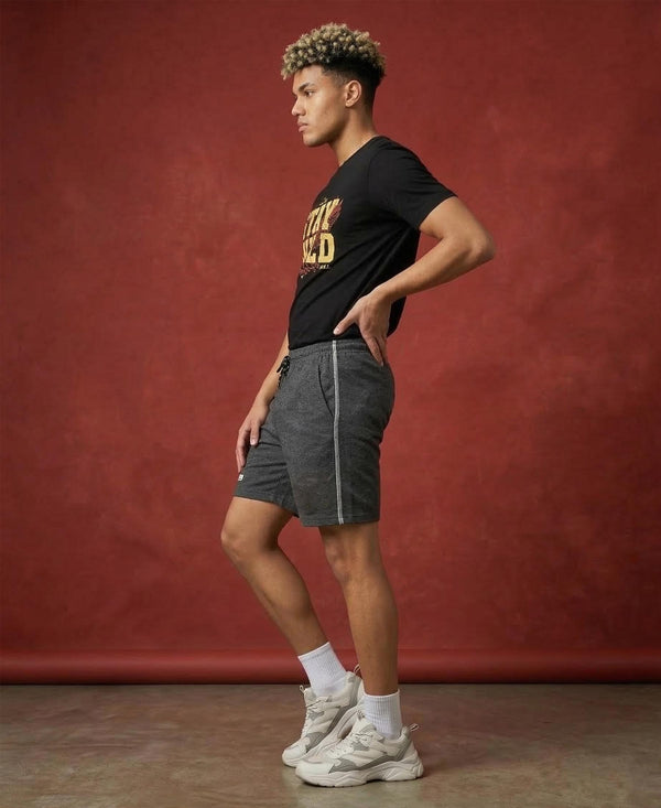 T.T. Men’s Cotton Blend | Printed Round Neck T-Shirt & Regular Fit Shorts | Casual Co-ord Set for Men