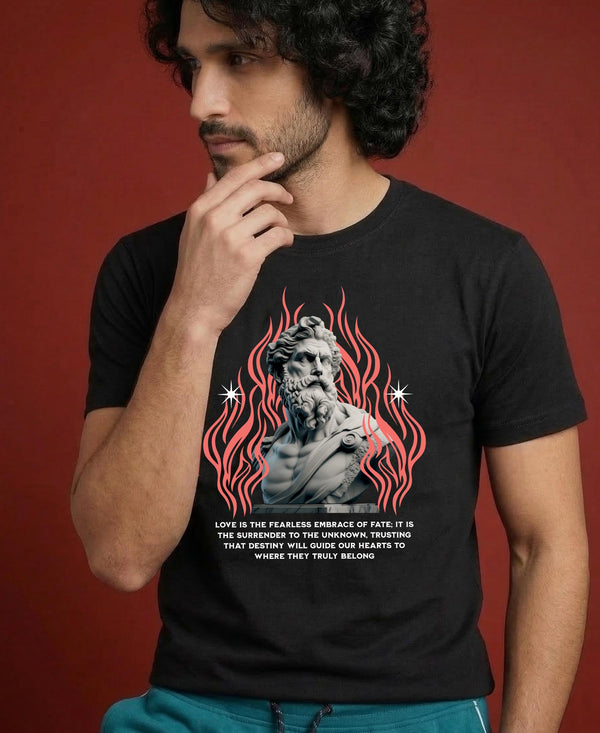 T.T. Men’s Cotton Blend | Printed Round Neck T-Shirt & Regular Fit Shorts | Casual Co-ord Set for Men