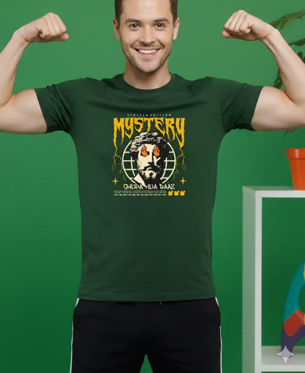 T.T. Men’s Cotton Blend | Printed Round Neck T-Shirt & Regular Fit Shorts | Casual Co-ord Set for Men