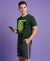 T.T. Men’s Cotton Blend | Printed Round Neck T-Shirt & Regular Fit Shorts | Casual Co-ord Set for Men