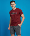 T.T. Men’s Cotton Blend | Printed Round Neck T-Shirt & Regular Fit Shorts | Casual Co-ord Set for Men