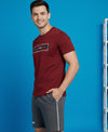 T.T. Men’s Cotton Blend | Printed Round Neck T-Shirt & Regular Fit Shorts | Casual Co-ord Set for Men