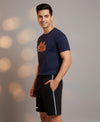 T.T. Men’s Cotton Blend | Printed Round Neck T-Shirt & Regular Fit Shorts | Casual Co-ord Set for Men