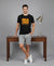 T.T. Men’s Cotton Blend | Printed Round Neck T-Shirt & Regular Fit Shorts | Casual Co-ord Set for Men