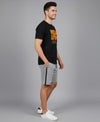 T.T. Men’s Cotton Blend | Printed Round Neck T-Shirt & Regular Fit Shorts | Casual Co-ord Set for Men