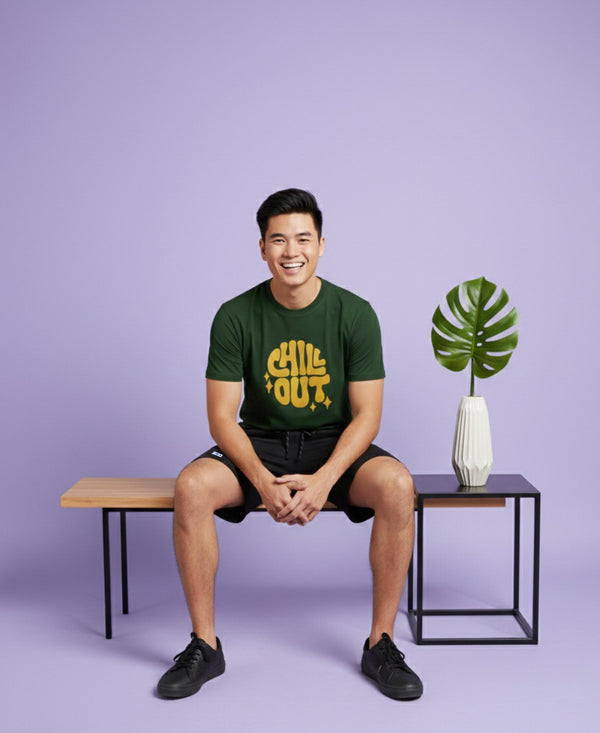 T.T. Men’s Cotton Blend | Printed Round Neck T-Shirt & Regular Fit Shorts | Casual Co-ord Set for Men