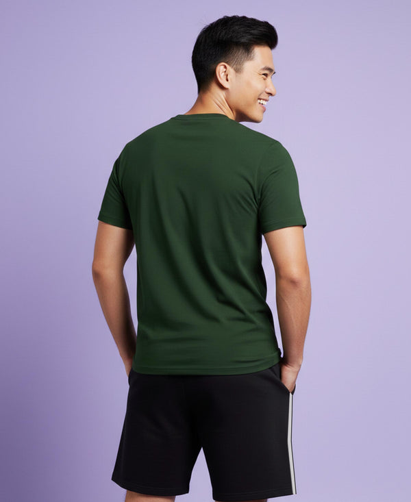 T.T. Men’s Cotton Blend | Printed Round Neck T-Shirt & Regular Fit Shorts | Casual Co-ord Set for Men