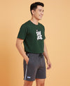 T.T. Men’s Cotton Blend | Printed Round Neck T-Shirt & Regular Fit Shorts | Casual Co-ord Set for Men