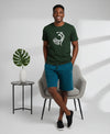 T.T. Men’s Cotton Blend | Printed Round Neck T-Shirt & Regular Fit Shorts | Casual Co-ord Set for Men