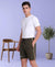 T.T. Men’s Cotton Blend | Solid Round Neck T-Shirt & Regular Fit Shorts | Casual Co-ord Set for Men