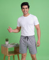 T.T. Men’s Cotton Blend | Solid Round Neck T-Shirt & Regular Fit Shorts | Casual Co-ord Set for Men