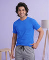 T.T. Men’s Cotton Blend | Solid Round Neck T-Shirt & Regular Fit Shorts | Casual Co-ord Set for Men