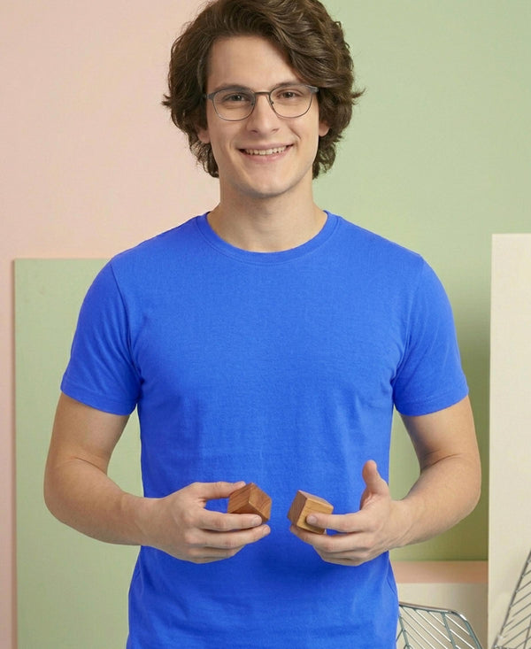 T.T. Men’s Cotton Blend | Solid Round Neck T-Shirt & Regular Fit Shorts | Casual Co-ord Set for Men