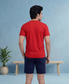 T.T. Men’s Cotton Blend | Solid Round Neck T-Shirt & Regular Fit Shorts | Casual Co-ord Set for Men