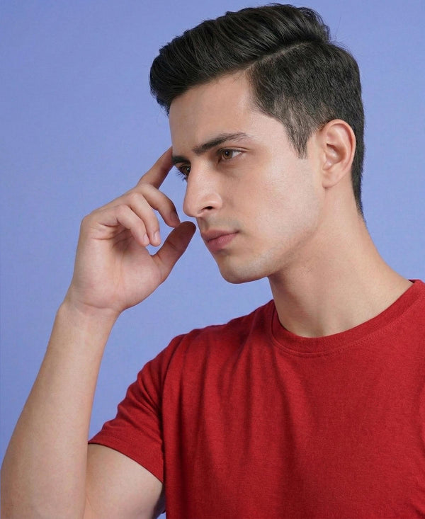 T.T. Men’s Cotton Blend | Solid Round Neck T-Shirt & Regular Fit Shorts | Casual Co-ord Set for Men