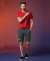 T.T. Men’s Cotton Blend | Solid Round Neck T-Shirt & Regular Fit Shorts | Casual Co-ord Set for Men