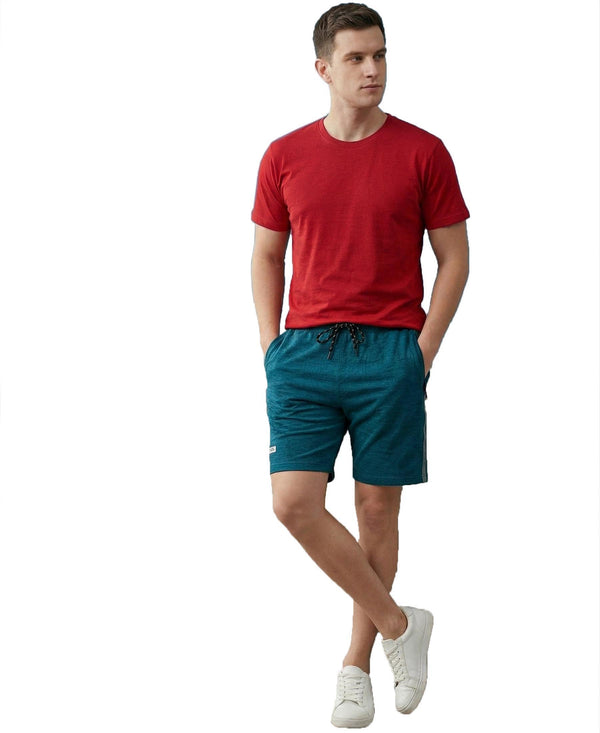 T.T. Men’s Cotton Blend | Solid Round Neck T-Shirt & Regular Fit Shorts | Casual Co-ord Set for Men