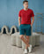 T.T. Men’s Cotton Blend | Solid Round Neck T-Shirt & Regular Fit Shorts | Casual Co-ord Set for Men