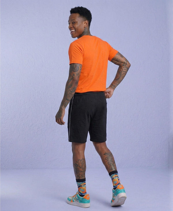 T.T. Men’s Cotton Blend | Solid Round Neck T-Shirt & Regular Fit Shorts | Casual Co-ord Set for Men