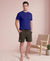 T.T. Men’s Cotton Blend | Solid Round Neck T-Shirt & Regular Fit Shorts | Casual Co-ord Set for Men