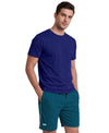 T.T. Men’s Cotton Blend | Solid Round Neck T-Shirt & Regular Fit Shorts | Casual Co-ord Set for Men