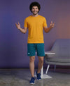 T.T. Men’s Cotton Blend | Solid Round Neck T-Shirt & Regular Fit Shorts | Casual Co-ord Set for Men