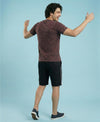 T.T. Men’s Cotton Blend | Solid Round Neck T-Shirt & Regular Fit Shorts | Casual Co-ord Set for Men