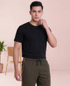 T.T. Men’s Cotton Blend | Solid Round Neck T-Shirt & Regular Fit Shorts | Casual Co-ord Set for Men