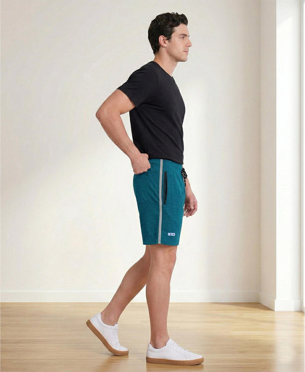 T.T. Men’s Cotton Blend | Solid Round Neck T-Shirt & Regular Fit Shorts | Casual Co-ord Set for Men