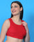 T.T. Women|Ribbed Crop Top|Sleeveless Round Neck Slim Fit Aesthetic Streetwear Top|Stretchable Cotton Fabric|Tshirt|Top||Red