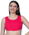 T.T. Women|Ribbed Crop Top|Sleeveless Round Neck Slim Fit Aesthetic Streetwear Top|Stretchable Cotton Fabric|Tshirt|Top||Pink