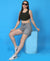 T.T. Women|Ribbed Crop Top|Sleeveless Round Neck Slim Fit Aesthetic Streetwear Top|Stretchable Cotton Fabric|Tshirt|Top||Olive