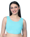T.T. Women|Ribbed Crop Top|Sleeveless Round Neck Slim Fit Aesthetic Streetwear Top|Stretchable Cotton Fabric|Tshirt|Top||Mint