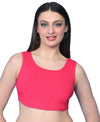 T.T. Women|Ribbed Crop Top|Sleeveless Round Neck Slim Fit Aesthetic Streetwear Top|Stretchable Cotton Fabric|Tshirt|Top||L.Pink