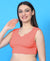 T.T. Women|Ribbed Crop Top|Sleeveless Notch Neck Slim Fit Aesthetic Streetwear Top|Stretchable Cotton Fabric|Tshirt|Top||Orange
