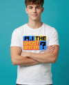 T.T. Men|Graphics Printed Tshirts For Men|Eco Friendly Fabric|Round Neck|Half Sleeves|Cotton Blended Tees For Men|Regular Fit|Big Print|White