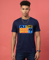 T.T. Men|Graphics Printed Tshirts For Men|Eco Friendly Fabric|Round Neck|Half Sleeves|Cotton Blended Tees For Men|Regular Fit|Big Print|Navy