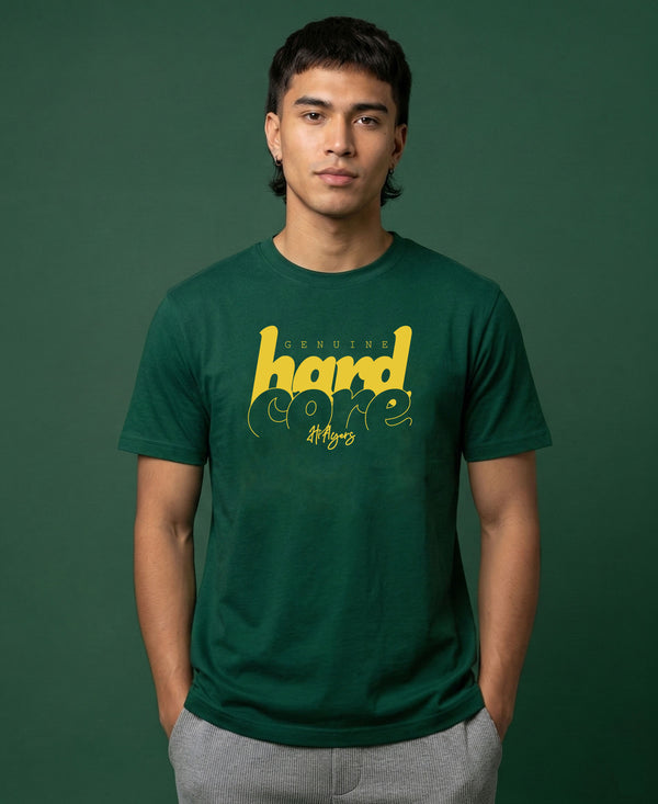 T.T. Men|Graphics Printed Tshirts For Men|Eco Friendly Fabric|Round Neck|Half Sleeves|Cotton Blended Tees For Men|Regular Fit|Big Print|Olive