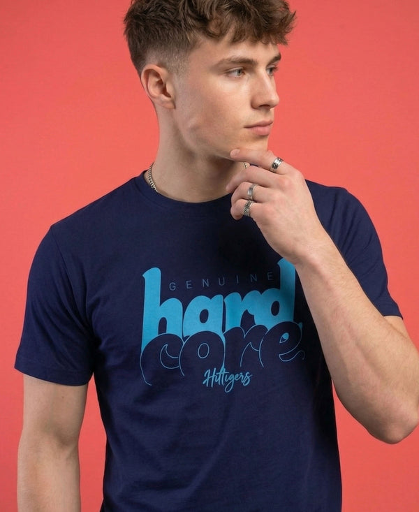 T.T. Men|Graphics Printed Tshirts For Men|Eco Friendly Fabric|Round Neck|Half Sleeves|Cotton Blended Tees For Men|Regular Fit|Big Print|Navy