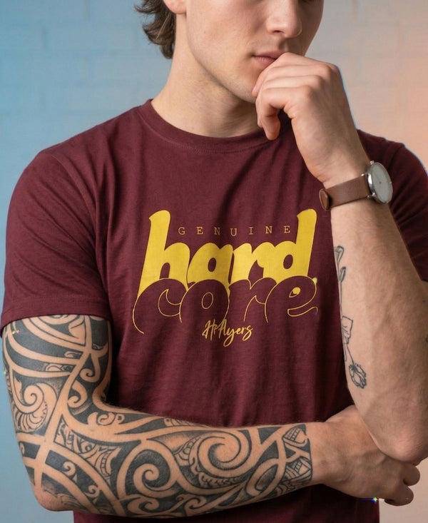 T.T. Men|Graphics Printed Tshirts For Men|Eco Friendly Fabric|Round Neck|Half Sleeves|Cotton Blended Tees For Men|Regular Fit|Big Print|Maroon