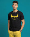 T.T. Men|Graphics Printed Tshirts For Men|Eco Friendly Fabric|Round Neck|Half Sleeves|Cotton Blended Tees For Men|Regular Fit|Big Print|Black