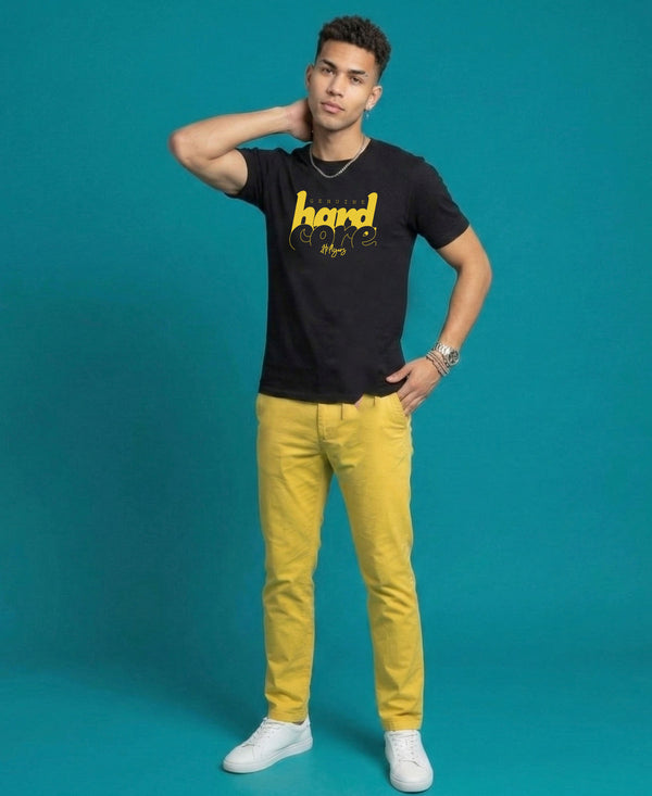 T.T. Men|Graphics Printed Tshirts For Men|Eco Friendly Fabric|Round Neck|Half Sleeves|Cotton Blended Tees For Men|Regular Fit|Big Print|Black