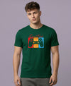 T.T. Men|Graphics Printed Tshirts For Men|Eco Friendly Fabric|Round Neck|Half Sleeves|Cotton Blended Tees For Men|Regular Fit|Big Print|Olive