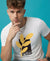 T.T. Men|Graphics Printed Tshirts For Men|Eco Friendly Fabric|Round Neck|Half Sleeves|Cotton Blended Tees For Men|Regular Fit|Big Print|White