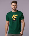 T.T. Men|Graphics Printed Tshirts For Men|Eco Friendly Fabric|Round Neck|Half Sleeves|Cotton Blended Tees For Men|Regular Fit|Big Print|Olive