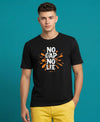 T.T. Men|Graphics Printed Tshirts For Men|Eco Friendly Fabric|Round Neck|Half Sleeves|Cotton Blended Tees For Men|Regular Fit|Big Print|Black